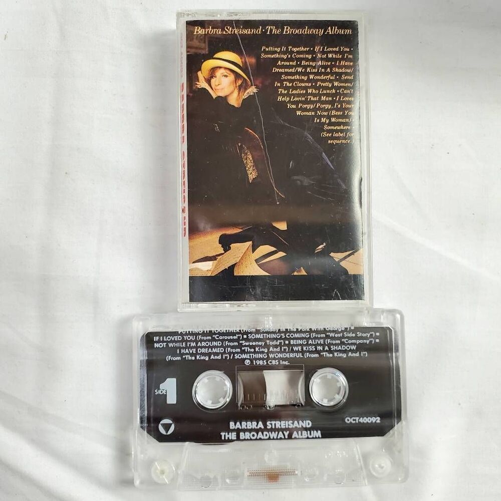 Barbra Streisand – The Broadway Album Cassette 1985 Columbia Records